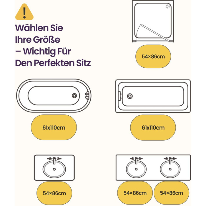 Овальний килимок для ванної кімнати DEXI 54 x 86 см, нековзний абсорбуючий килимок для ванної з візерунком &quotМорська зірка&quot, килимок для ванної з мультфільмами, що миється, для душової кабіни, спальні, дитячої кімнати, бежевий 54 x 86 см &quotМорсь