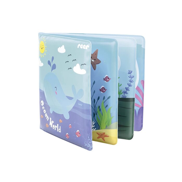 Чарівна книжка для купання, зі зміною кольору та функцією скрипу, кольорова