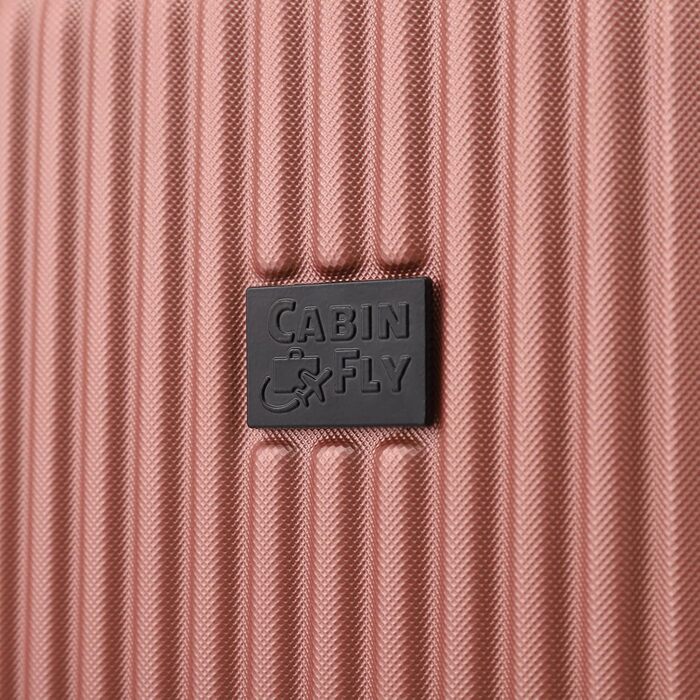Валіза Cruiser 55 x 40 x 20 см, ручна поклажа Ryanair, дорожня валіза-візок Wizzair Lufthansa SAS British Airways, партія (рожеве золото, 55x40x20 см) 55 x 40 x 20 см, рожеве золото