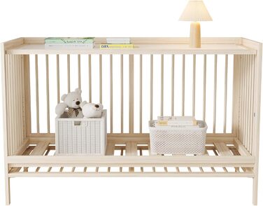 Дерев&39яне дитяче ліжко, багатофункціональне дитяче ліжко, що трансформується в бічне ліжко/підставку для малярної дошки/стіл, регульована висота, без матраца, 140x60x90 см