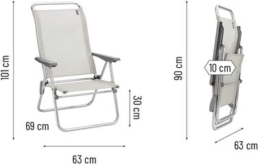 Крісло розкладне Lafuma Mobilier ALU LOW, Batyline, Seigle II, 62,5x69x101 см