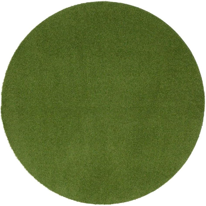 Розкішний газонний килим зі штучною травою Wembley Green Round у 5 розмірах 100 см круглий