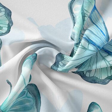 Ковдра QOOMO метелик, двоспальне ліжко, комплект дитячої постільної білизни з метеликами, 3-секційна, друкована ковдра з 2 наволоч