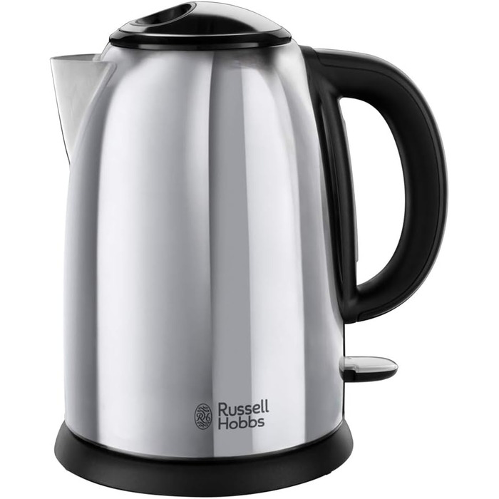 Чайник Russell Hobbs 1,7 л, 2400 Вт Victory полірований з нержавіючої сталі (функція приготування під тиском, знімний фільтр від накипу, оптимізований носик виливу, знімне маркування кількості наповнювача) Чайник для чаю 23930-70 Чайник 1,7л