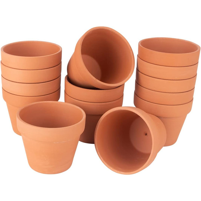 Горщики для рослин 4 фути, Теракотові горщики, Глиняні горщики, Глиняна кераміка, Горщики для кактусів, Квіткові горщики, Горщики для сукулентів, Горщики для рослин, Садові горщики, Теракотові горщики, Горщики для рослин (4 фути), 26 шт.