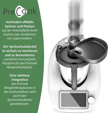 Подовжувач кришки Mixle PreCook, пластина для зважування, сумісна з Thermomix TM6, TM5, TM31 і TM Friend, аксесуари