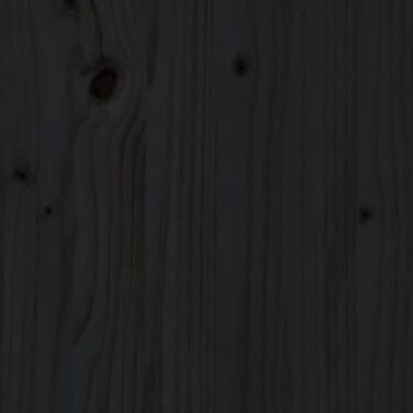 Дитяче ліжко, чорне, 90x190 см, масив сосни, дизайн вігваму, підлогове ліжко з міцними дерев&39яними рейками для вентиляції та стійкості, 199 x 94 x 134 см, чорне