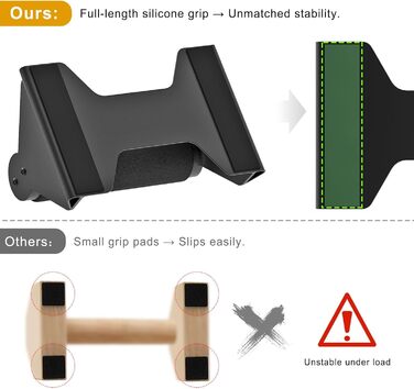 Турніри Kipika для віджимань, стійки для віджимань, ергономічні дерев&39яні ручки, нековзка гумова основа, паралельні бруси для силових тренувань та калістеніки, ідеально підходять для вправ на підлозі, чорні