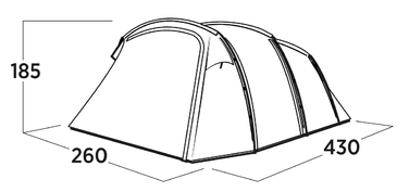 Намет чотиримісний Easy Camp Hamra 4 (120494)