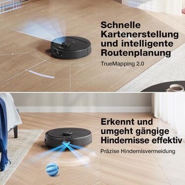 Універсальний вакуумний робот з функцією миття підлоги, потужність всмоктування 10 000 Па, технологія ZeroTangle 2.0, очищення кра