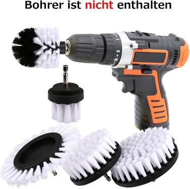 Набір насадок для щітки, Насадка для щітки Акумуляторна викрутка 5 шт. Щітка для чищення Ободна щітка Скруббер Набір щіток для чищ