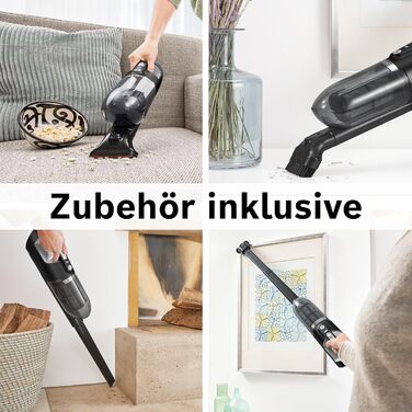 Акумуляторний пилосос Bosch Flexxo 2in1 Series 4 BBH32101, акумуляторний вертикальний пилосос, без мішка, висока потужність всмокт