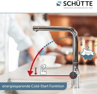 Змішувач для питної води з системою фільтрів, 3-ходовий змішувач для кухні, змішувач осмосу, змішувач для кухні з фільтром для води від вапняних залишків і важких металів, хром, 99800 AQUASTAR PRO