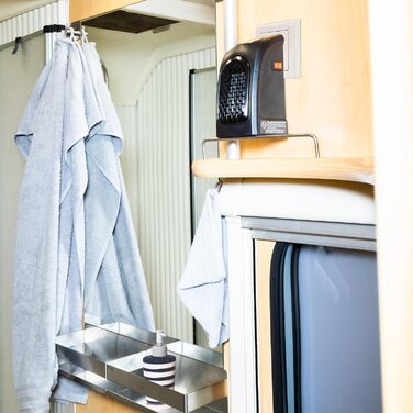 Міні-вентилятор/Зручний обігрівач MAUK Компактний для караванів та автофургонів Керамічний підключається до мережі 400 Вт PTC Електричний з цифровим світлодіодним термостатом Таймер Вилка живлення з поворотом на 90