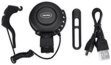 Велосипедний дзвінок USB, акумуляторний електрични 120 дБ чорний