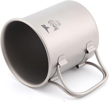 Складані титанові чашки для води, напої, кемпінгові чашки без кришки, надлегкі портативні туристичні кружки 40 г 220 мл, 3200