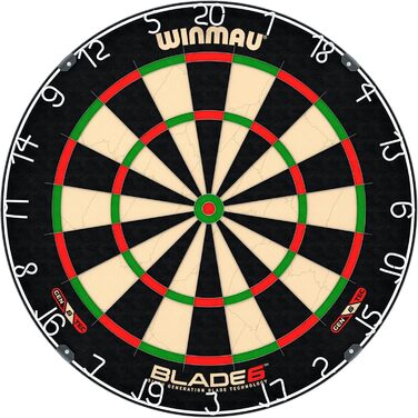 Професійна щетинна мішень для дартсу WINMAU Blade 6 - Офіційна специфікація турніру. Набір Blade 6 PDC.
