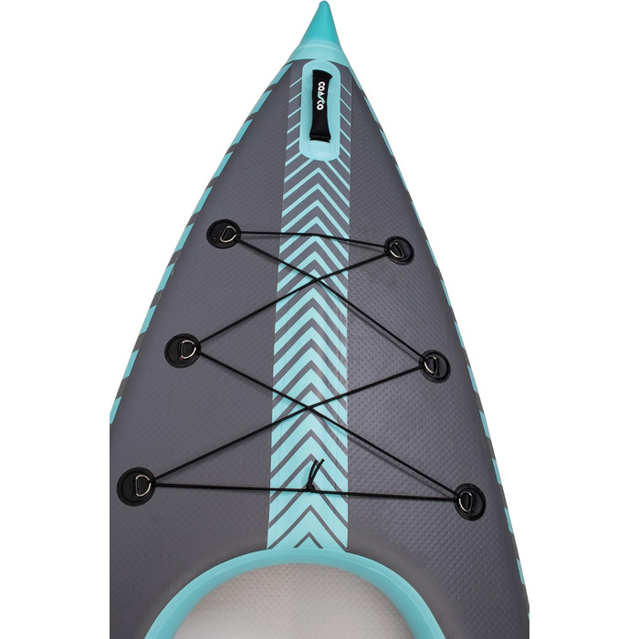 Надувний каяк Coasto Capitole 2P, сірий/зелений, для води