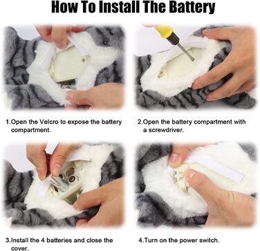 Інтерактивні плюшеві іграшки Smalody, новинка з керуванням звуком, електронний кіт, електронні домашні тварини, робот, кіт, подару