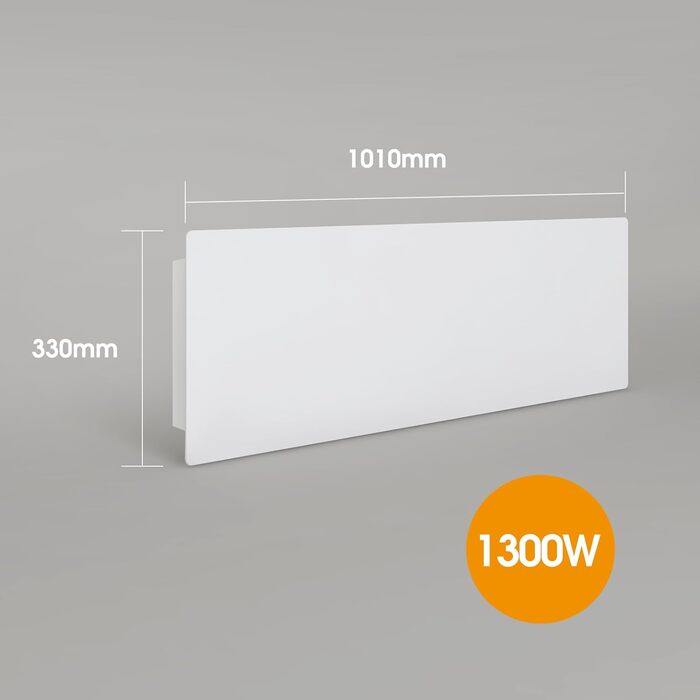 Інфрачервоний стельовий обігрівач з термостатом, 1300 Вт, інфрачервоний стельовий обігрівач, пульт дистанційного керування через додаток, електрична нагрівальна панель, нагрівальна пластина, радіатор, захист від перегріву, 1300 Вт