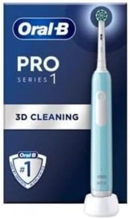 Електрична акумуляторна зубна щітка Braun Oral-B Pro 600 CrossAction синя без додаткових заправок