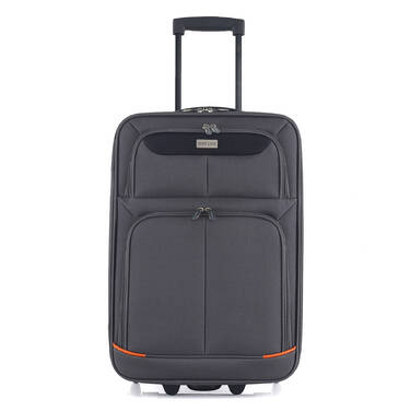 Валіза Semi Line 20' (S) Grey/Orange Lines (T5754-1)