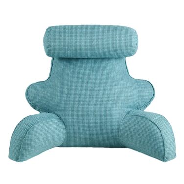 Подушка для читання для ліжка велика подушка з підлокітниками Подушка для ліжка, підтримка спини, підтримка ліжка довга подушка для голови, підтримка спини, підтримка спини сидіння, підтримуюча подушка, синя