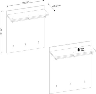 Вішалка для одягу сучасний комплект меблів для передпокою передпокій вішалка для одягу комод дзеркало вішалка для одягу лавка з по
