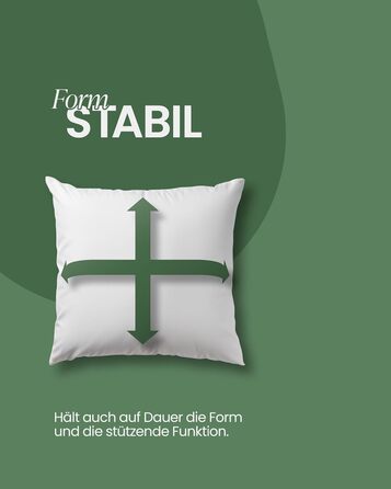 Пухова подушка Bestlivings, зроблена в Німеччині - 80x80 см, подушка для сну, сертифікована Downpass (якість та добробут тварин) - Oeko-Tex - чохол зі 100 високоякісної бавовни