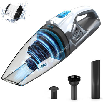 Ручний пилосос Anktel 9000Pa зі світлодіодним підсвічуванням Ручний пилосос акумуляторний для вологого та сухого прибирання з миюч