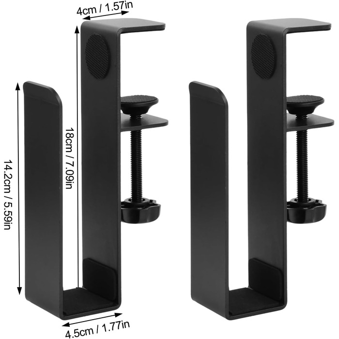 Докено Регульований бічний тримач для ноутбука на стіл, вертикальна підставка без свердління для ноутбука, документів та аксесуарів. Кріплення на край столу.