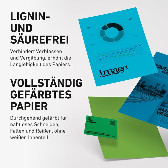 Кольоровий папір для копіювання - DIN A4 210 x 297 мм, 80 г/м - кольоровий папір для копіювальних апаратів без деревини - 500 аркушів - травнево-зелений