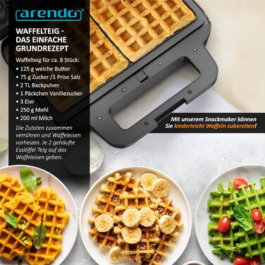 Бутербродниця 4 в 1 зі змінними пластинами - Подвійна вафельниця - Контактний гриль Panini Maker - Антипригарне покриття - Не містить BPA та PFOA - Контроль температури - Бутербродниця - Тостер для сендвічів A Тип 1