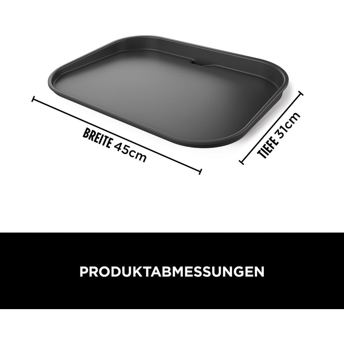 Плоска тарілка для гриля, сумісна з грилем для барбекю Ninja Woodfire XL OG850/OG901, офіційний аксесуар Ninja, з антипригарним по