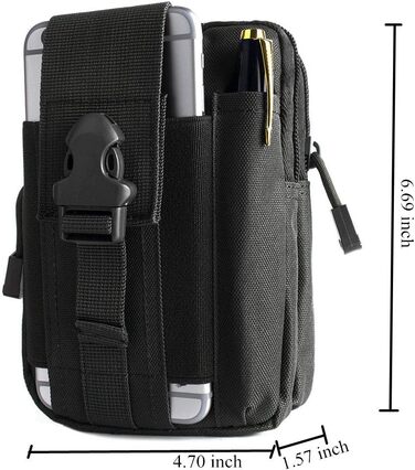Універсальна багатоцільова ємність негабаритних EDC сумка Тактична сумка смартфон кобура пакет безпеки носити аксесуарів сумка рем