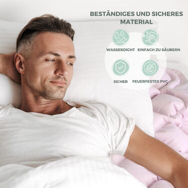 Протипролежневий матрац, модель mobi 1, з компресорним двигуном, надувний матрац, цикл зміни за призначенням лікаря, європейський бренд, для пролежнів I стадії, 200 x 90 см, 130 комірок, бежевий колір