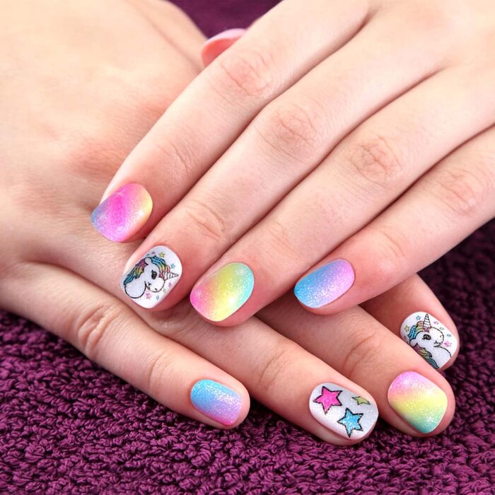 Студія нігтів Tacobear для дівчаток 6-10 років - сушарка для нігтів, лак для нігтів, що знімається, наклейки для нігтів, набір для дизайну нігтів, манікюр - подарунок на день народження