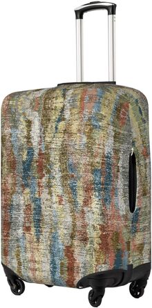 Чохол для валізи Богемний Абстракт з еластичної тканини, захисний від подряпин та пилу, чорний, розмір 85 см