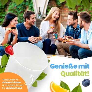 Стаканів для коктейлів 0,3 л Багаторазові пластикові стакани для пиття Стакани для вечірок Миються в посудомийній машині Небиткі Б