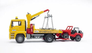 Чоловічий евакуатор TGA з позашляховиком - 116 Евакуатор Евакуатор Транспортний засіб Вантажівка Автомобіль Джип Майстерня Позашляховик, 02750 -
