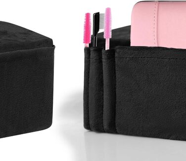 Подушка для нарощування вій на шиї - Подушка для вій з піни з ефектом пам&39яті - Ергономічна, з підтримкою шиї та спини, оксамитовий чохол для подушки, який можна прати та знімати, для салонів краси та домашнього використання, чорна