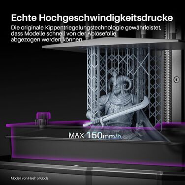 Принтер, 9K 7-дюймовий монохромний РК-дисплей, високошвидкісний друк 150 мм/год, розумна камера AI, передача WiFi, автоматичне вир
