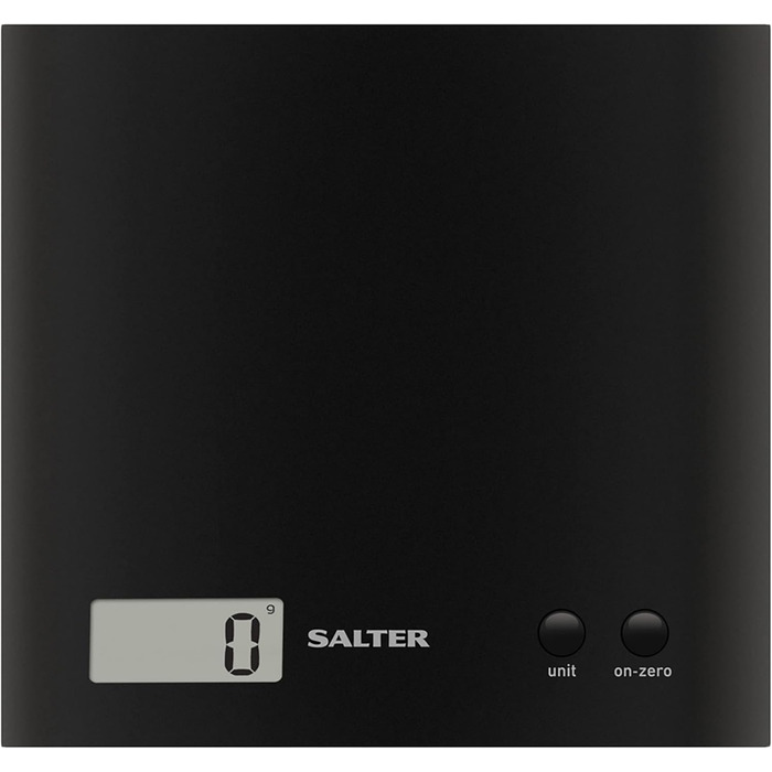 Цифрові кухонні ваги Salter 1066 BKDR15 Arc - компактні ваги на 3 кг, батарейка CR2032 в комплекті, функція додавання та зважуванн