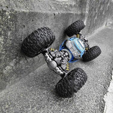 Іграшкова машинка-трюк з акумуляторною батареєю для хлопчиків і дорослих, синя, 141 Remote Control Car - 4WD 2.4GHz RC Car for Kid