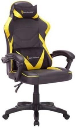 Ігрове крісло San Marco, жовто-чорне