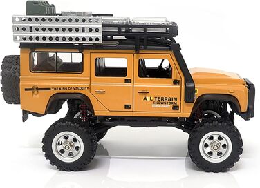 Металевий краулер 4WD 128 RTR жовтий, 22567 D90X28