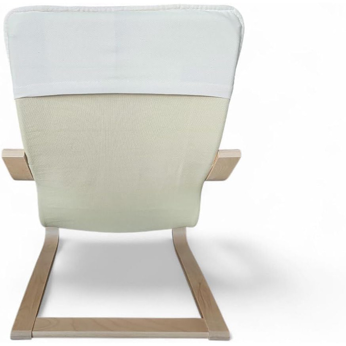 Дитяче крісло Ikea PONG, березовий шпон/Knisa світло-бежевий