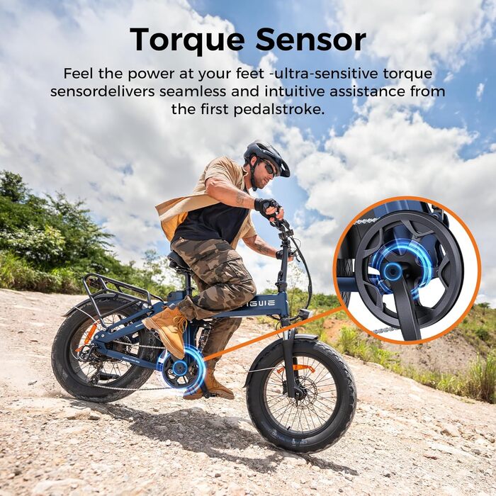 Складаний електровелосипед ENGWE, акумулятор 48 В 15 Аг, запас ходу до 130 км, датчик крутного моменту та складна конструкція з гідравлічними гальмами та додатком для будь-якої місцевості, двигун PRO 3.0 Boost, чорний