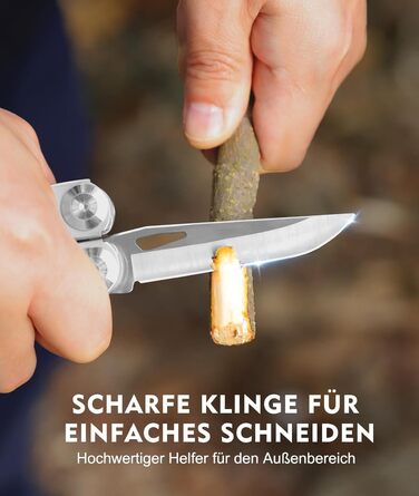 Мультитул Rolgno, подарунки для чоловіків, складний мультитул з нержавіючої сталі 14 в 1 з плоскогубцями, ножем, пилкою, викруткою