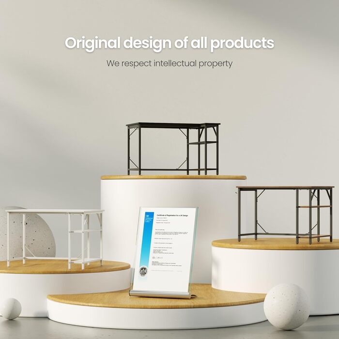 Невеликий L-подібний ігровий стіл з розетками, 140 x 70 см, кутовий комп&39ютерний стіл з великими полицями, що можна перевернути, для домашнього офісу, робоча станція для ПК з гачками для письма, навчання, рустикальний коричневий 140 x 70 см